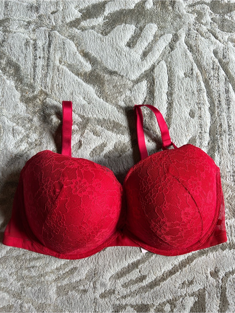 Victoria's Secret Red Lace Push-Up Bra